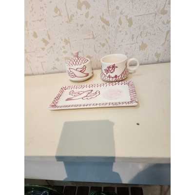 خانه|ست چایخوری طرح صورتی کلاسیک